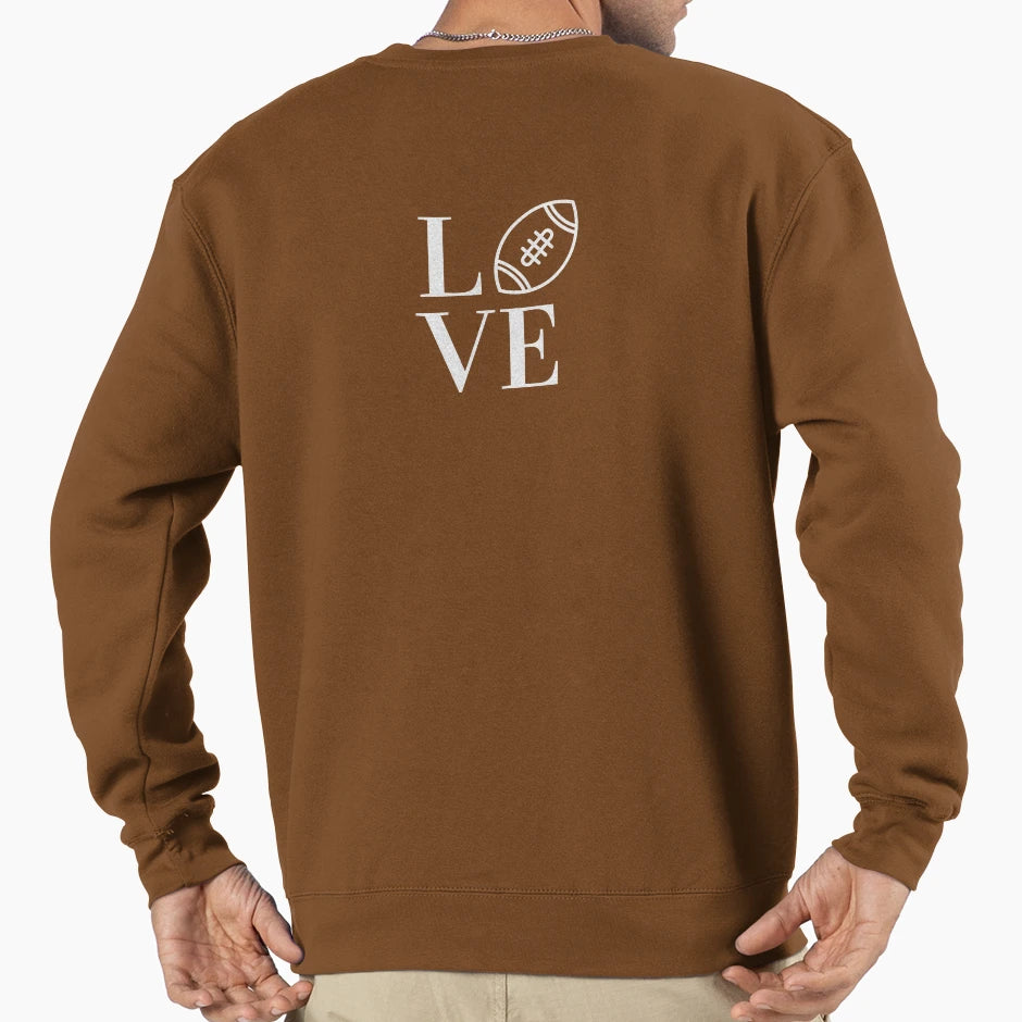 Love Football Sports Sweatshirt - Novelty Apparel Men Women - T-Shirt, Sweatshirt, Hoodie