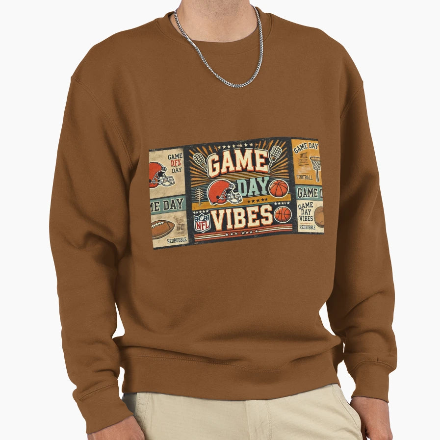 Game Day Vibes Sweatshirt - Casual Everyday Wear Unisex - T-Shirt, Sweatshirt, Hoodie