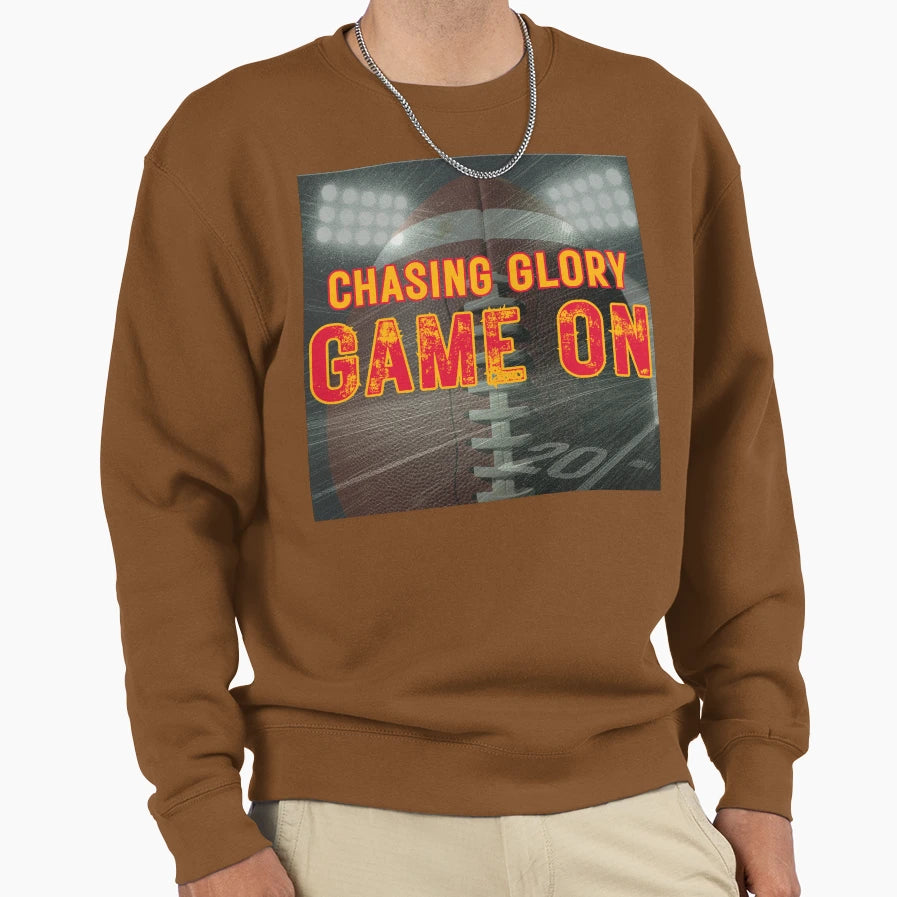 Chasing Glory Game Red Orange Sweatshirt - Novelty Apparel for Adults - T-Shirt, Sweatshirt, Hoodie