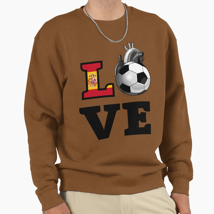 Love Spanish Soccer Sweatshirt - Novelty Apparel Unisex - T-Shirt, Sweatshirt, Hoodie