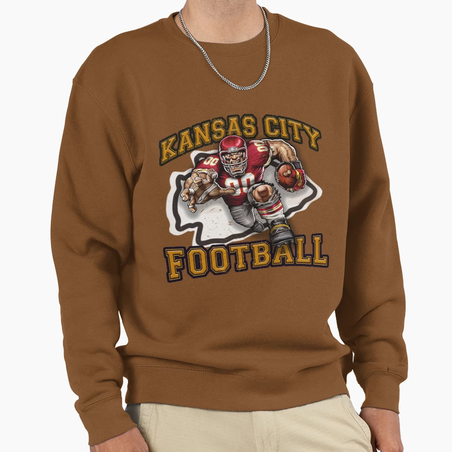 Kansas City Football Sweatshirt - Streetwear Style Men Women - T-Shirt, Sweatshirt, Hoodie