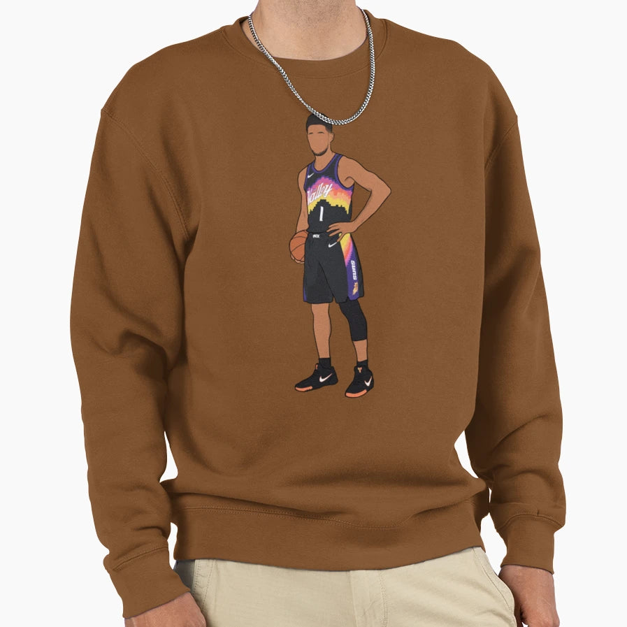 Devin Booker Sweatshirt - Fun Novelty Design for Adults - T-Shirt, Sweatshirt, Hoodie