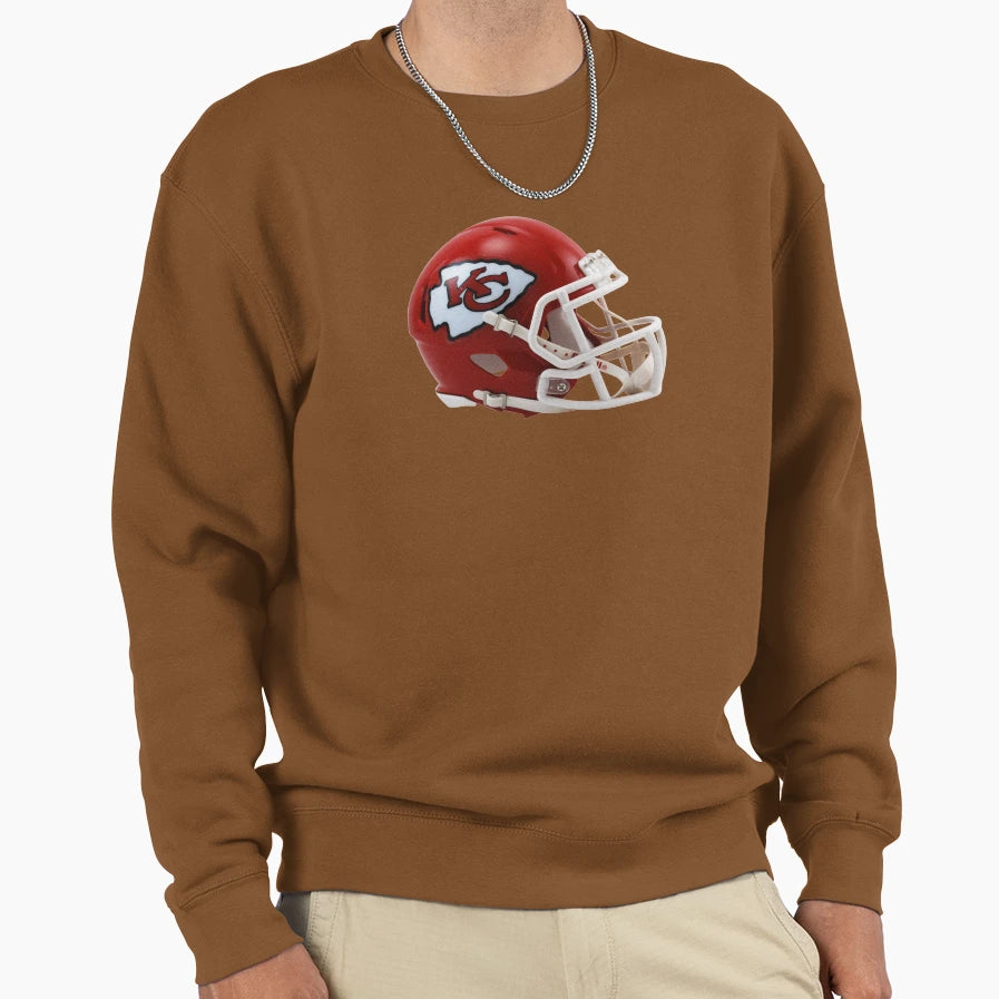 Helmet Chiefs Icon Sweatshirt - Unique Graphic Unisex - T-Shirt, Sweatshirt, Hoodie