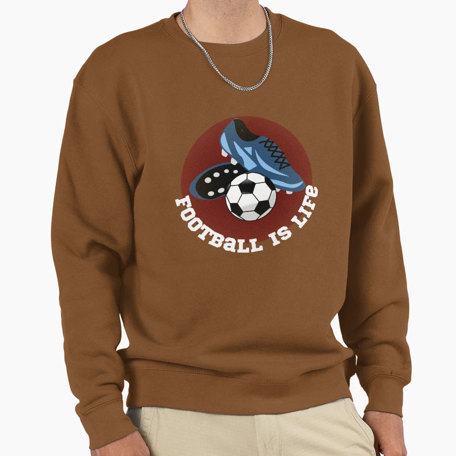 Football Is Life Sweatshirt - Novelty Apparel Unisex - T-Shirt, Sweatshirt, Hoodie