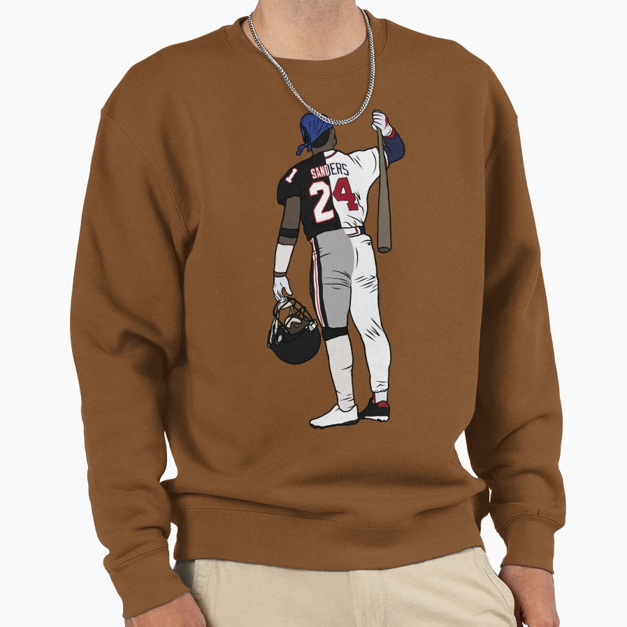 Deion Sanders Two Sport Athlete Sweatshirt - Graphic Print for Adults - T-Shirt, Sweatshirt, Hoodie