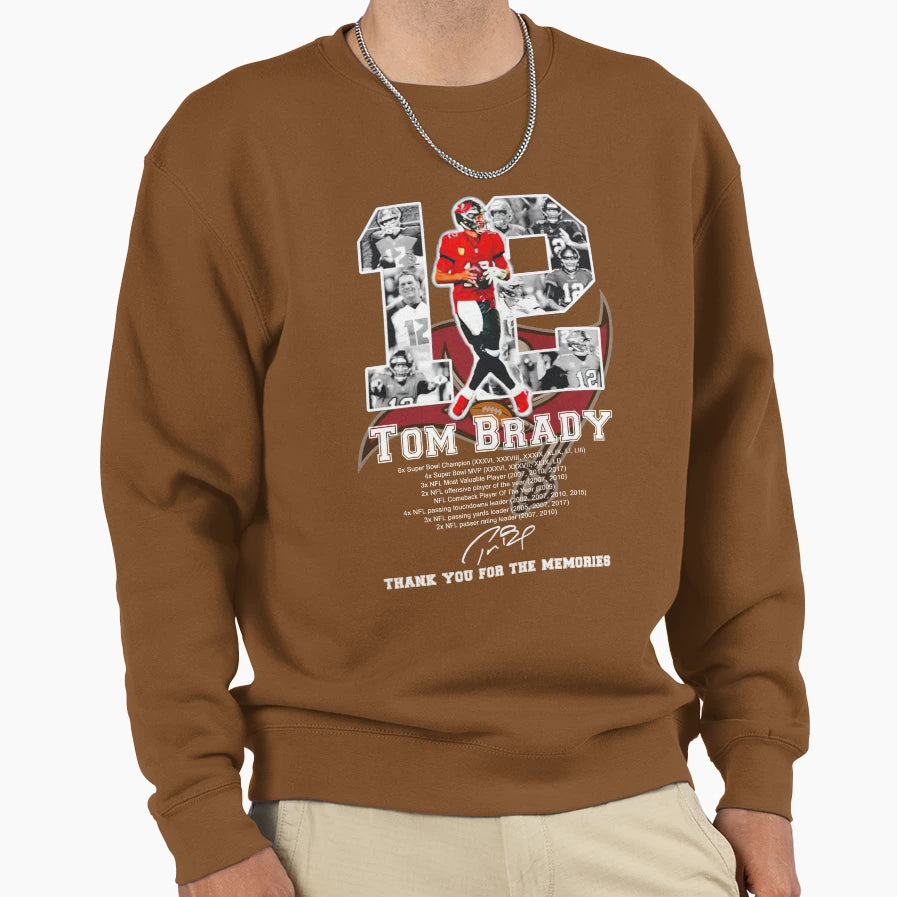 12 T Om B Ra Dy Tampa Bay Buc Sweatshirt - Trendy Graphic for Adults - T-Shirt, Sweatshirt, Hoodie