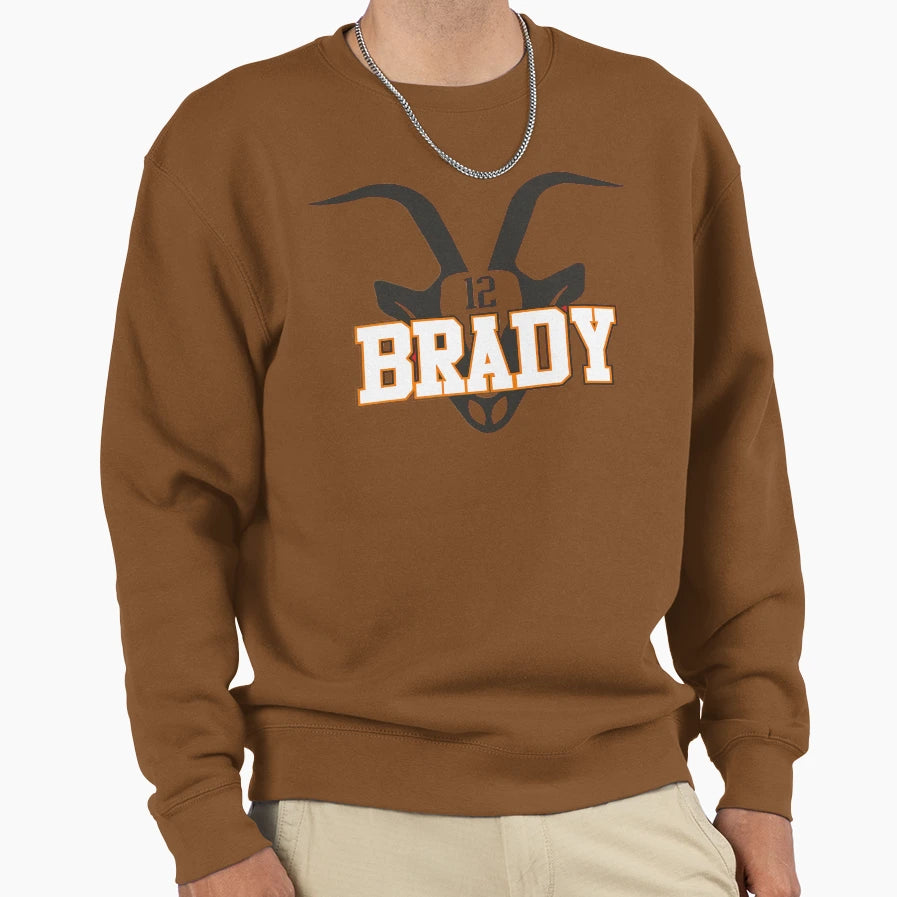 12 Tp Brady Goat Sweatshirt - Novelty Apparel Men Women - T-Shirt, Sweatshirt, Hoodie