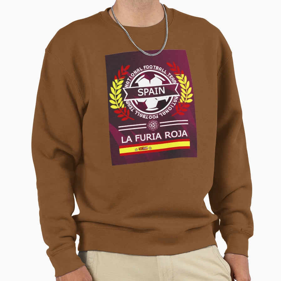 Spain New Football Supporters And Sweatshirt - Streetwear Style for Adults - T-Shirt, Sweatshirt, Hoodie