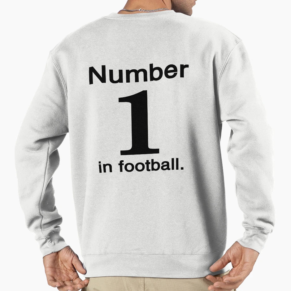 Number 1 Football Sweatshirt - Minimalist Print for Adults - T-Shirt, Sweatshirt, Hoodie