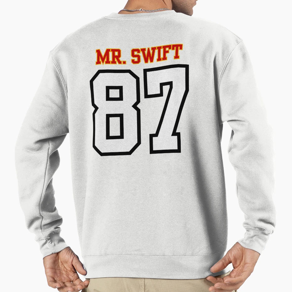 Mr Swift Kelce And Chiefs 87 Sweatshirt - Aesthetic Graphic Men Women - T-Shirt, Sweatshirt, Hoodie