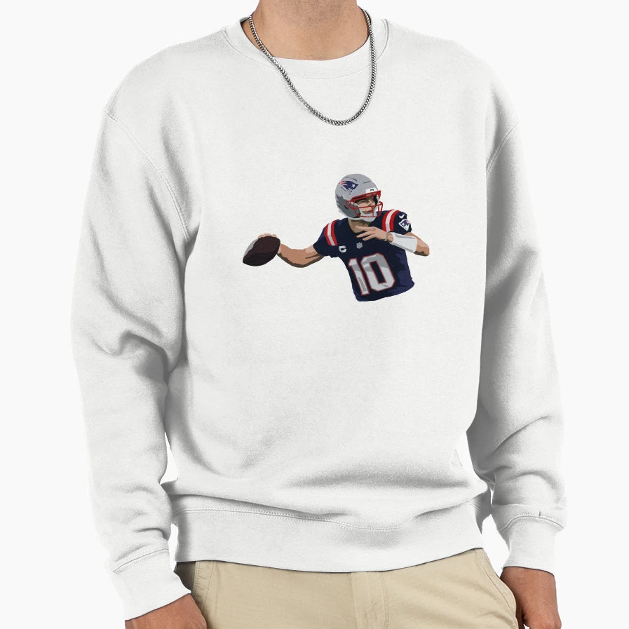 Drake Maye Sweatshirt - Aesthetic Graphic Men Women - T-Shirt, Sweatshirt, Hoodie