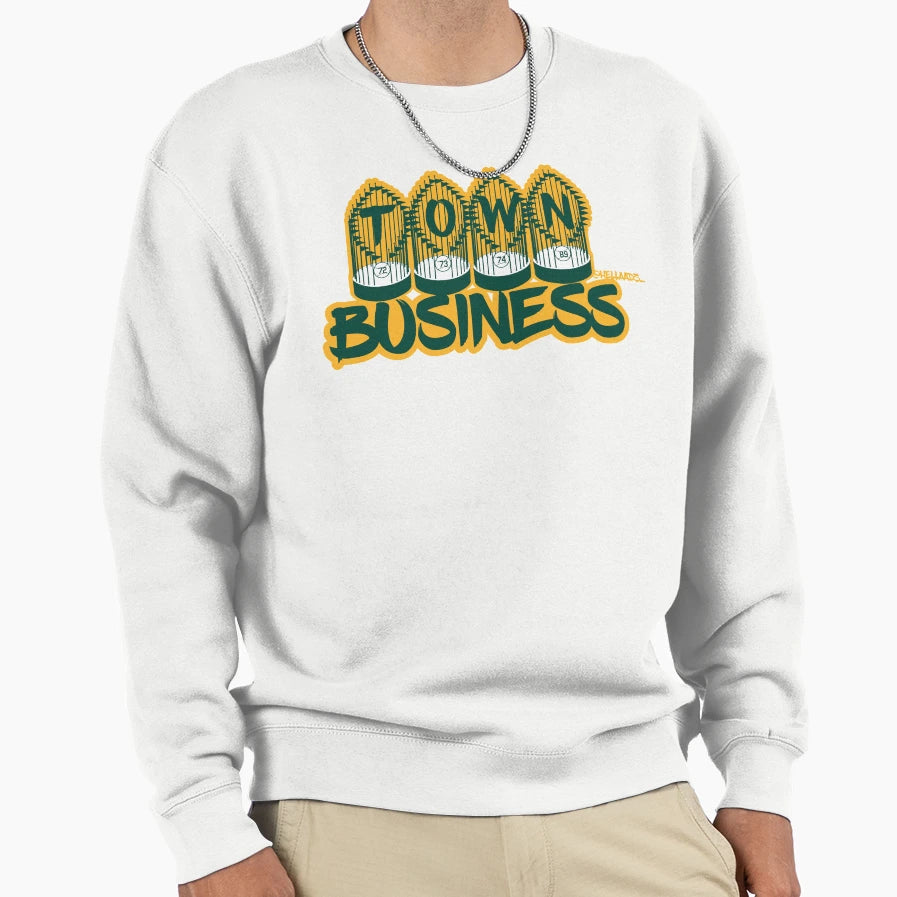 Town Business Oakland Sweatshirt - Custom Art Print for Adults - T-Shirt, Sweatshirt, Hoodie