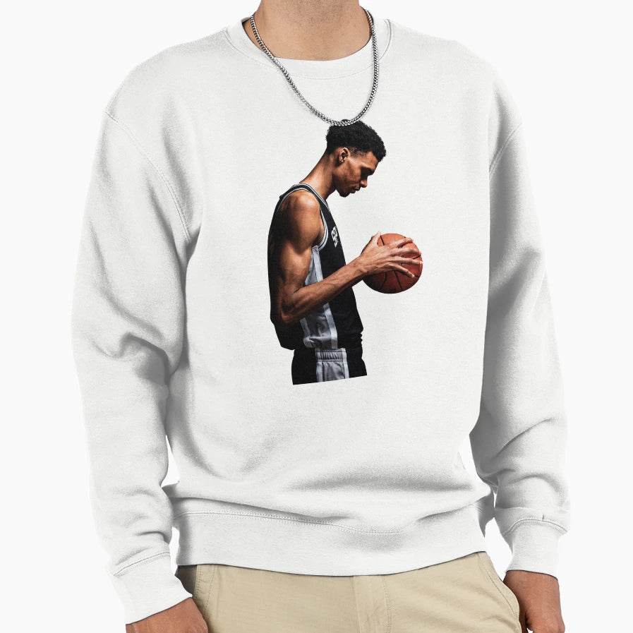 Victor Wembanyama Sweatshirt - Custom Art Print for Adults - T-Shirt, Sweatshirt, Hoodie