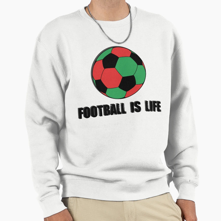 Football Is Life Wales Sweatshirt - Aesthetic Graphic Unisex - T-Shirt, Sweatshirt, Hoodie