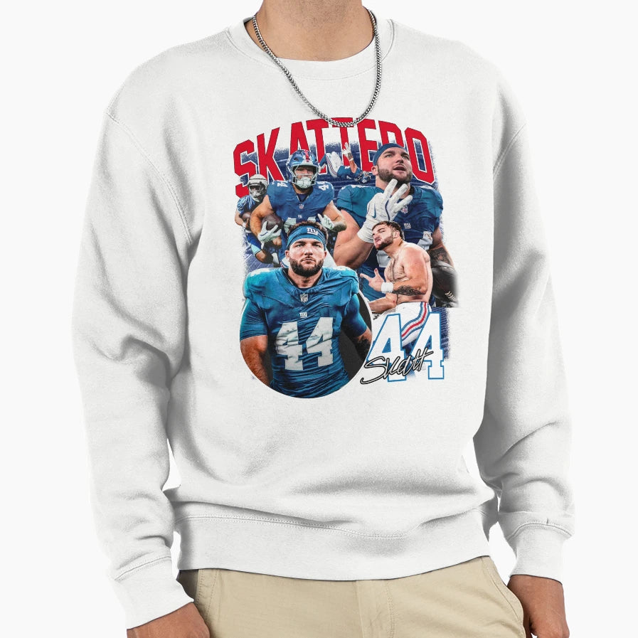 Cam Skattebo New York Football Bootleg Sweatshirt - Minimalist Print Unisex - T-Shirt, Sweatshirt, Hoodie