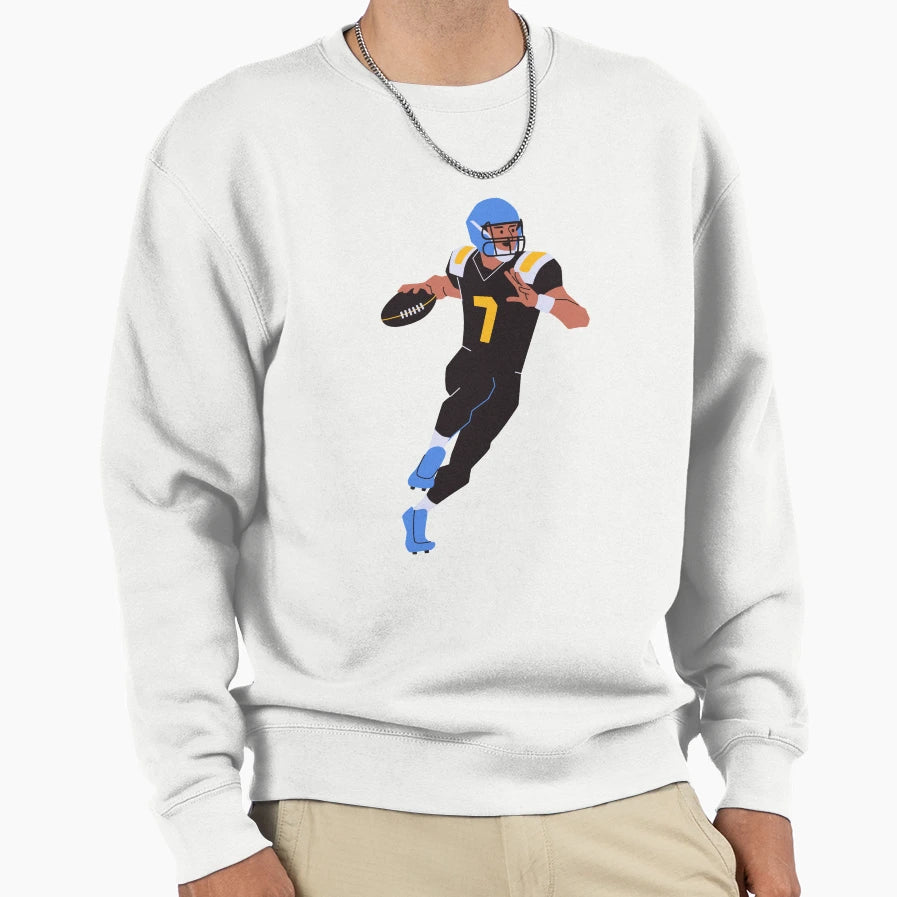 American Football Cartoon Sweatshirt - Graphic Print Men Women - T-Shirt, Sweatshirt, Hoodie