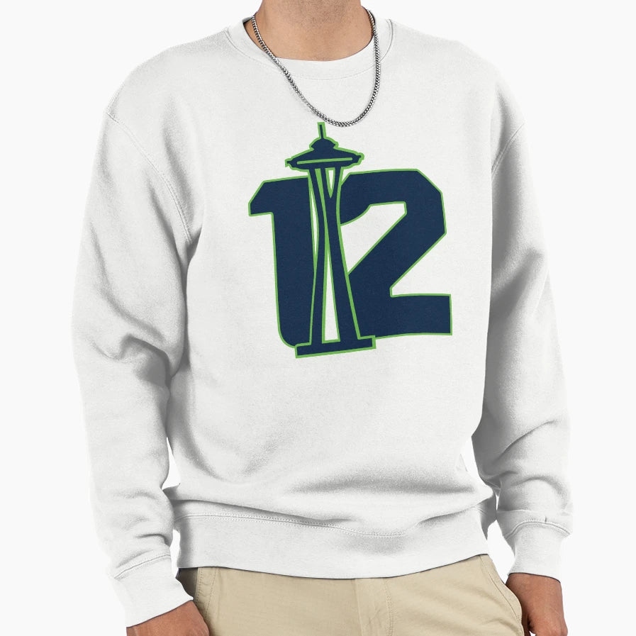 Seattles 12Th Sweatshirt - Custom Art Print for Adults - T-Shirt, Sweatshirt, Hoodie