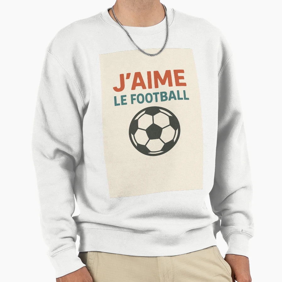 I Like Football Sweatshirt - Casual Everyday Wear for Adults - T-Shirt, Sweatshirt, Hoodie