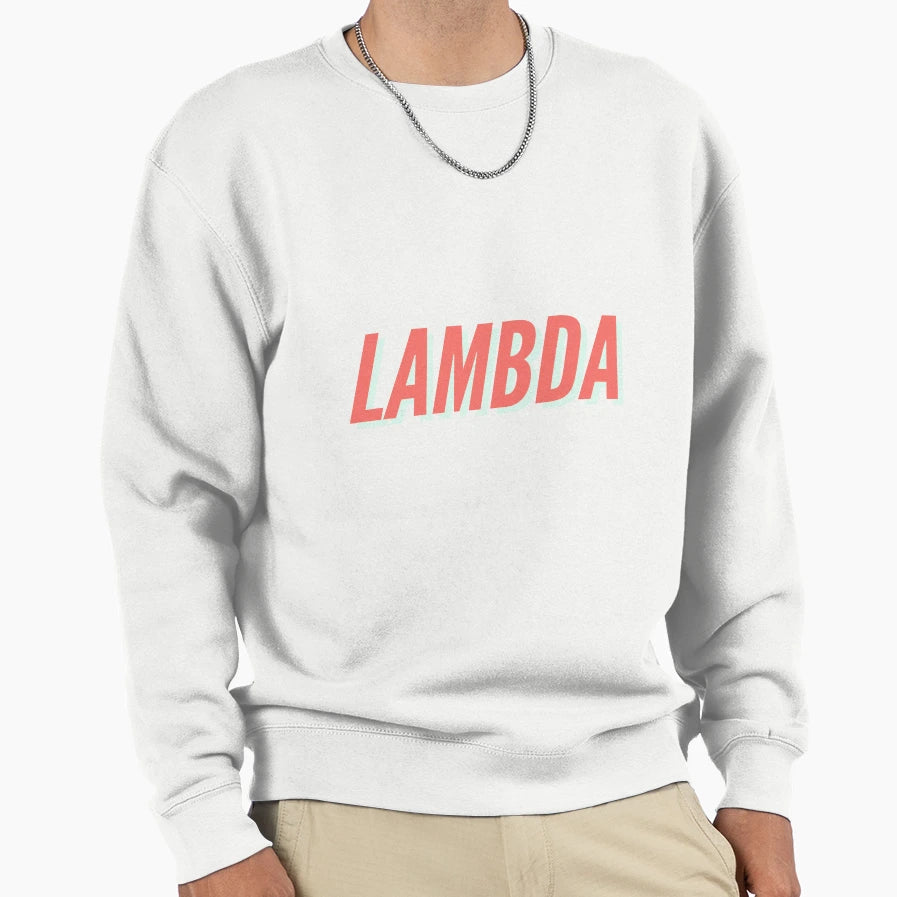 Lambda Greek Letter Sweatshirt - Unique Graphic Men Women - T-Shirt, Sweatshirt, Hoodie