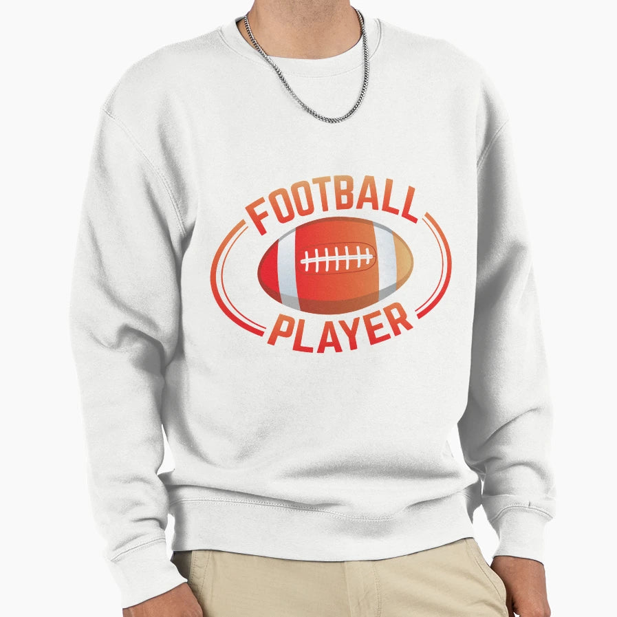 Football Player American Football Sweatshirt - Minimalist Print Unisex - T-Shirt, Sweatshirt, Hoodie