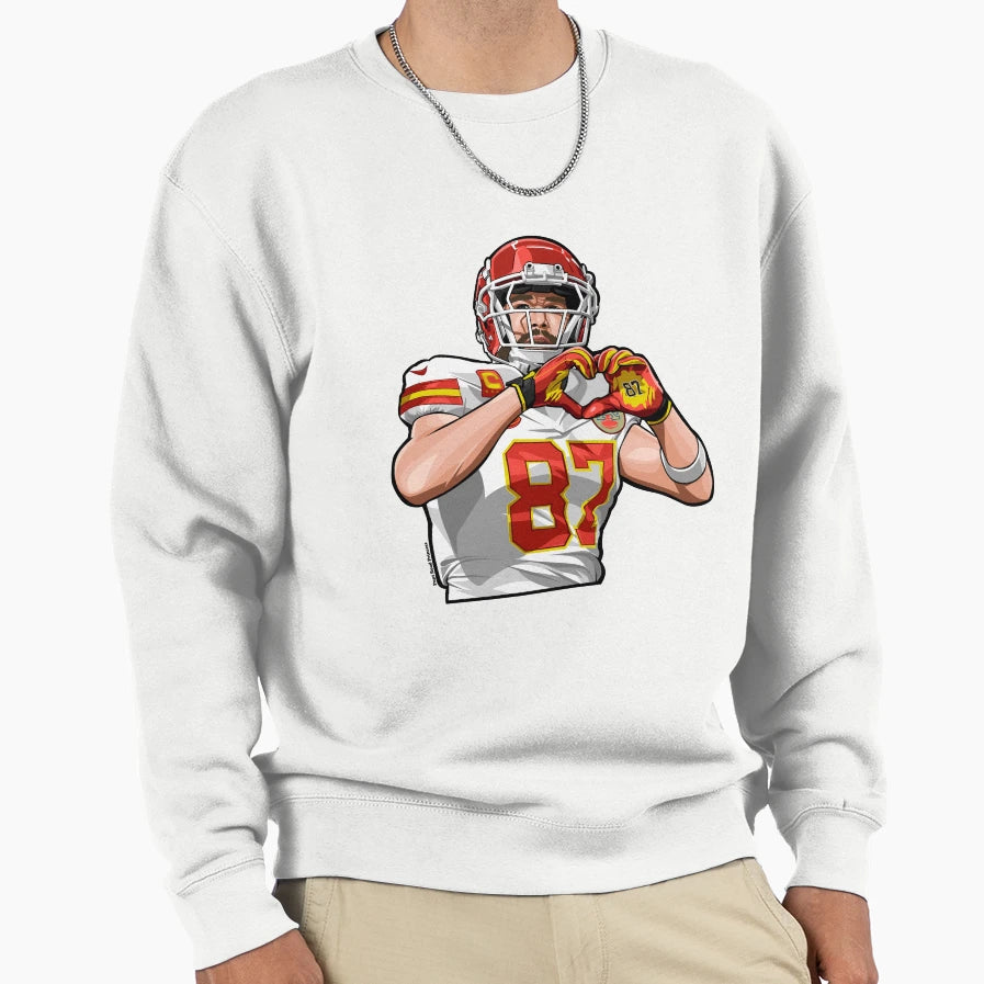 TK Hand Heart Sweatshirt - Aesthetic Graphic Unisex - T-Shirt, Sweatshirt, Hoodie
