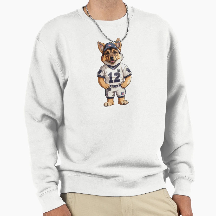 Quarterback Pawster Sweatshirt - Minimalist Print Men Women - T-Shirt, Sweatshirt, Hoodie