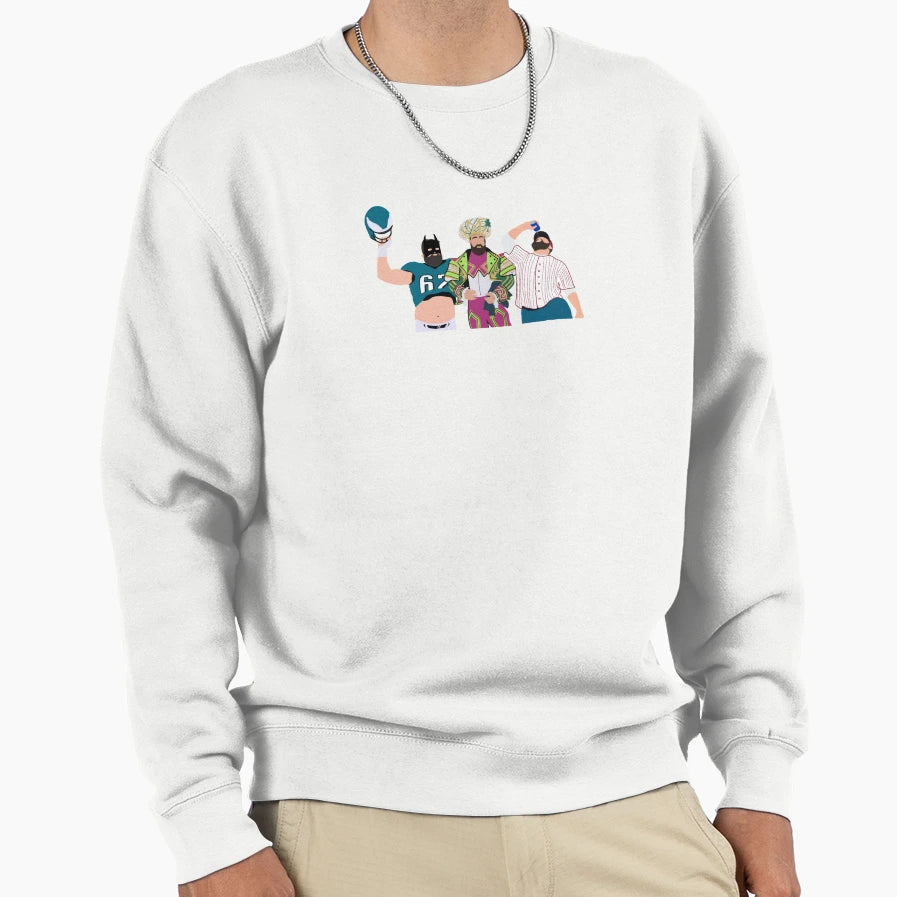 Jason Kelces Iconic Philly Sweatshirt - Fun Novelty Design for Adults - T-Shirt, Sweatshirt, Hoodie