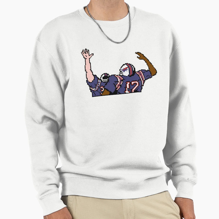 Bills Tecmo Bowl Touchdown Sweatshirt - Casual Everyday Wear for Adults - T-Shirt, Sweatshirt, Hoodie