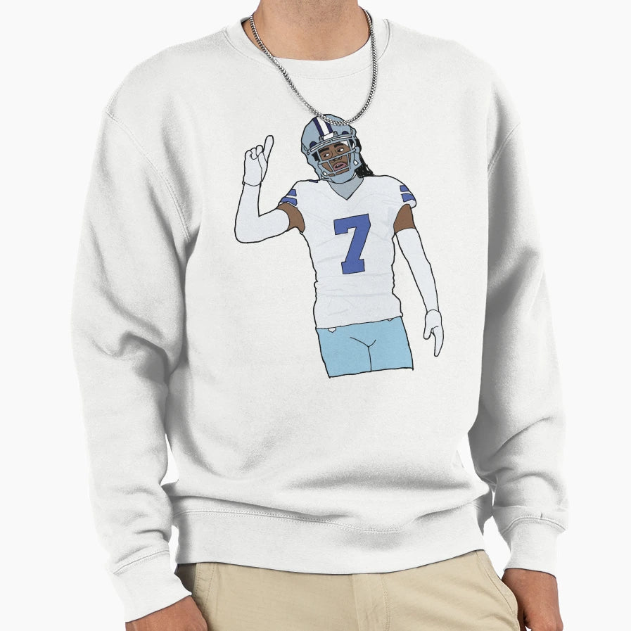 Fan Art Trevon Dallas Football Sweatshirt - Minimalist Print for Adults - T-Shirt, Sweatshirt, Hoodie