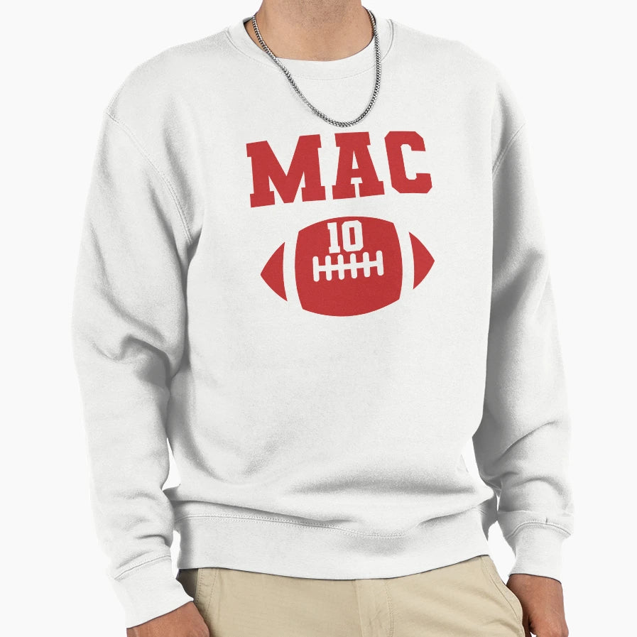 Alabama Mac 10 Football Fan Sweatshirt - Graphic Print for Adults - T-Shirt, Sweatshirt, Hoodie