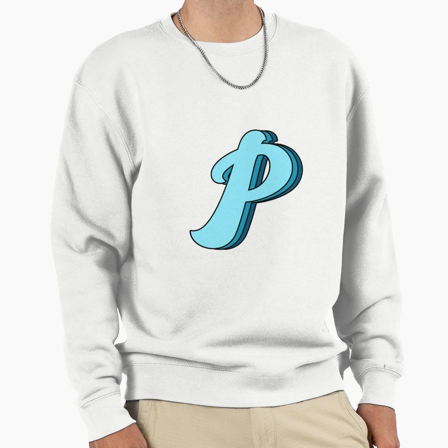 Blue P Sweatshirt - Casual Everyday Wear Unisex - T-Shirt, Sweatshirt, Hoodie