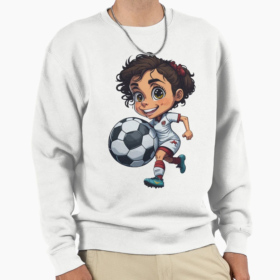 Soccer White 5 Sweatshirt - Custom Art Print Men Women - T-Shirt, Sweatshirt, Hoodie