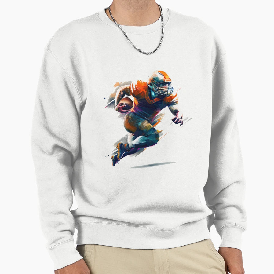 American Football Is Life Sweatshirt - Fun Novelty Design for Adults - T-Shirt, Sweatshirt, Hoodie