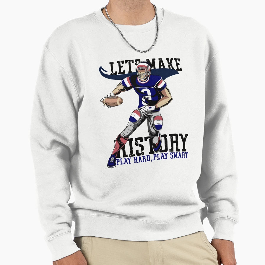 Football History Hard Smart Sweatshirt - Aesthetic Graphic Unisex - T-Shirt, Sweatshirt, Hoodie