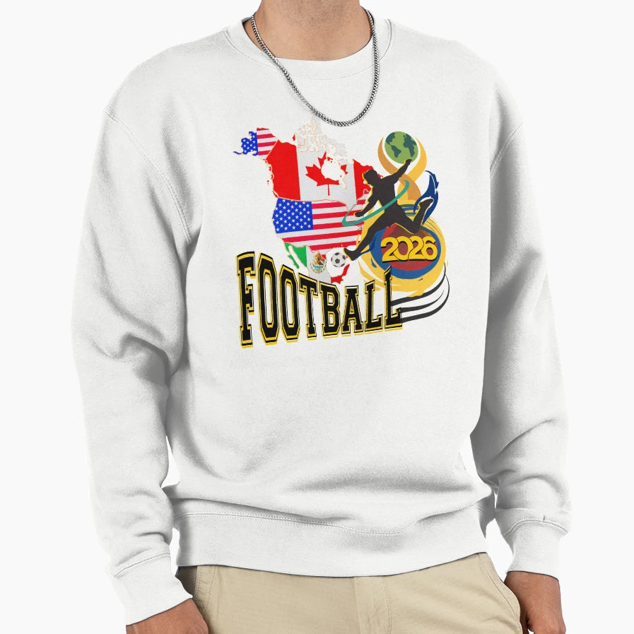 Football Spirit 2026 Sweatshirt - Novelty Apparel for Adults - T-Shirt, Sweatshirt, Hoodie