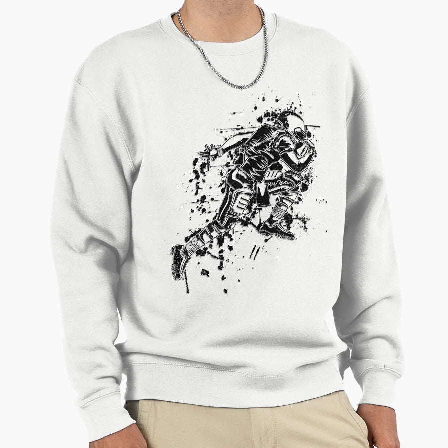 American Footballer Sweatshirt - Aesthetic Graphic Men Women - T-Shirt, Sweatshirt, Hoodie
