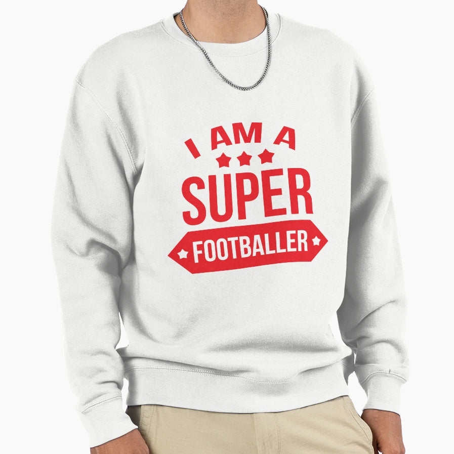 Football Footballer Sweatshirt - Aesthetic Graphic for Adults - T-Shirt, Sweatshirt, Hoodie