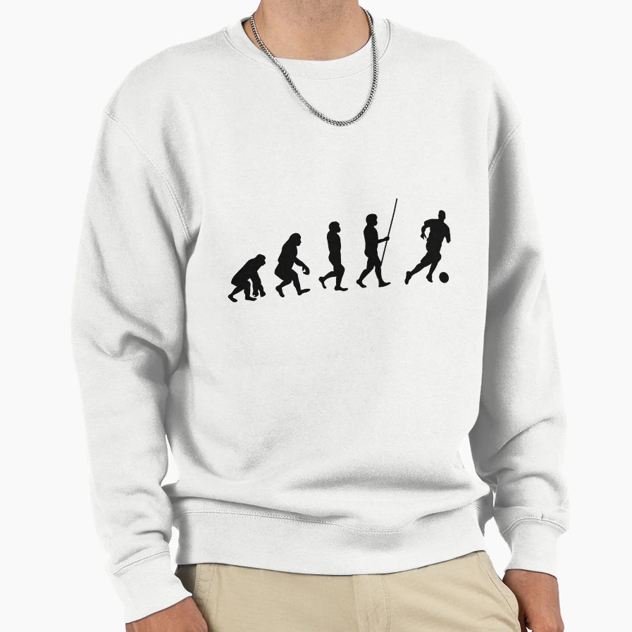 Evolution Football Soccer Player Sweatshirt - Aesthetic Graphic for Adults - T-Shirt, Sweatshirt, Hoodie