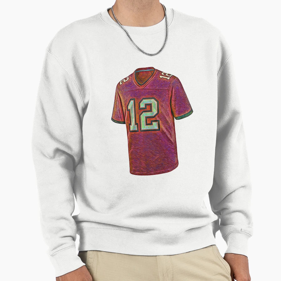 American Football Jersey Sweatshirt - Fun Novelty Design for Adults - T-Shirt, Sweatshirt, Hoodie