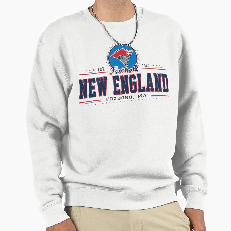Football New England Foxboro Sweatshirt - Casual Everyday Wear Men Women - T-Shirt, Sweatshirt, Hoodie