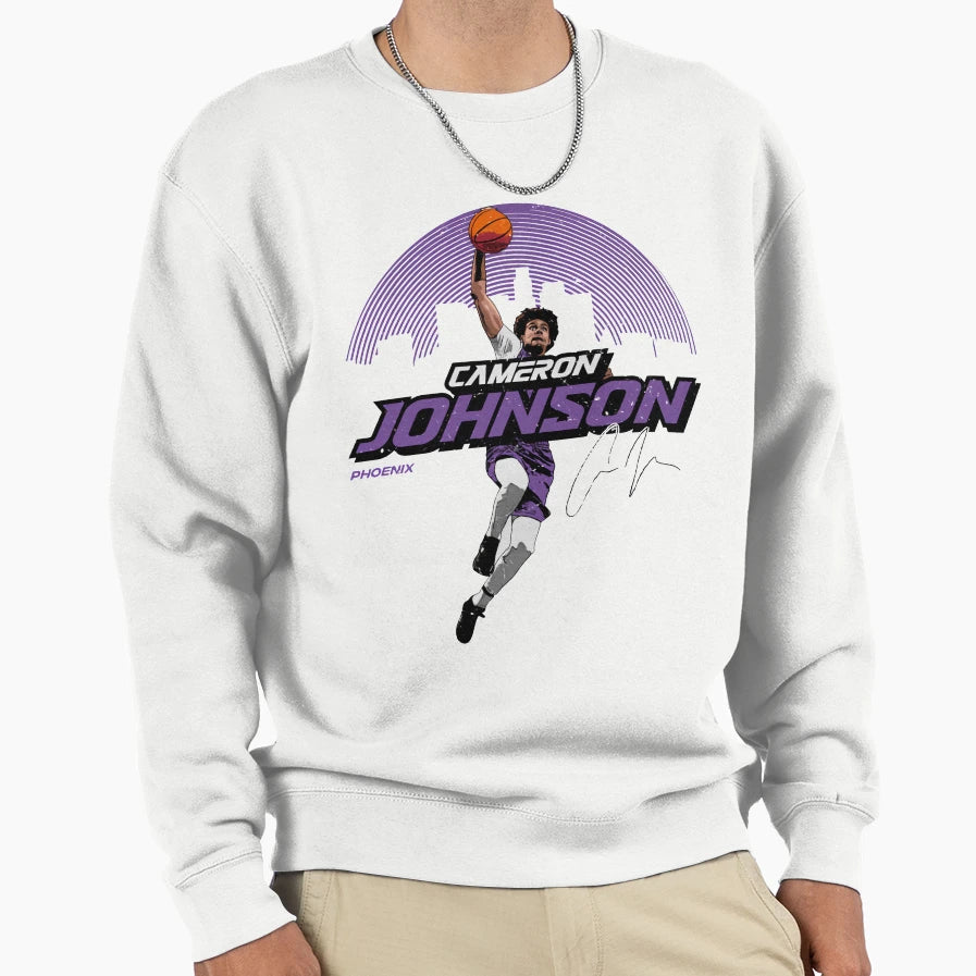 Cameron Johnson Skyline Sweatshirt - Minimalist Print Men Women - T-Shirt, Sweatshirt, Hoodie