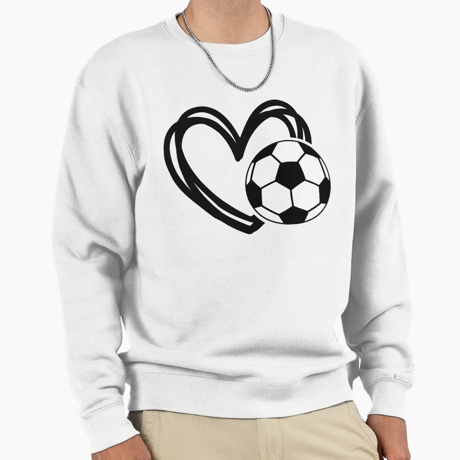 Heart Football Sport Sweatshirt - Fun Novelty Design Unisex - T-Shirt, Sweatshirt, Hoodie