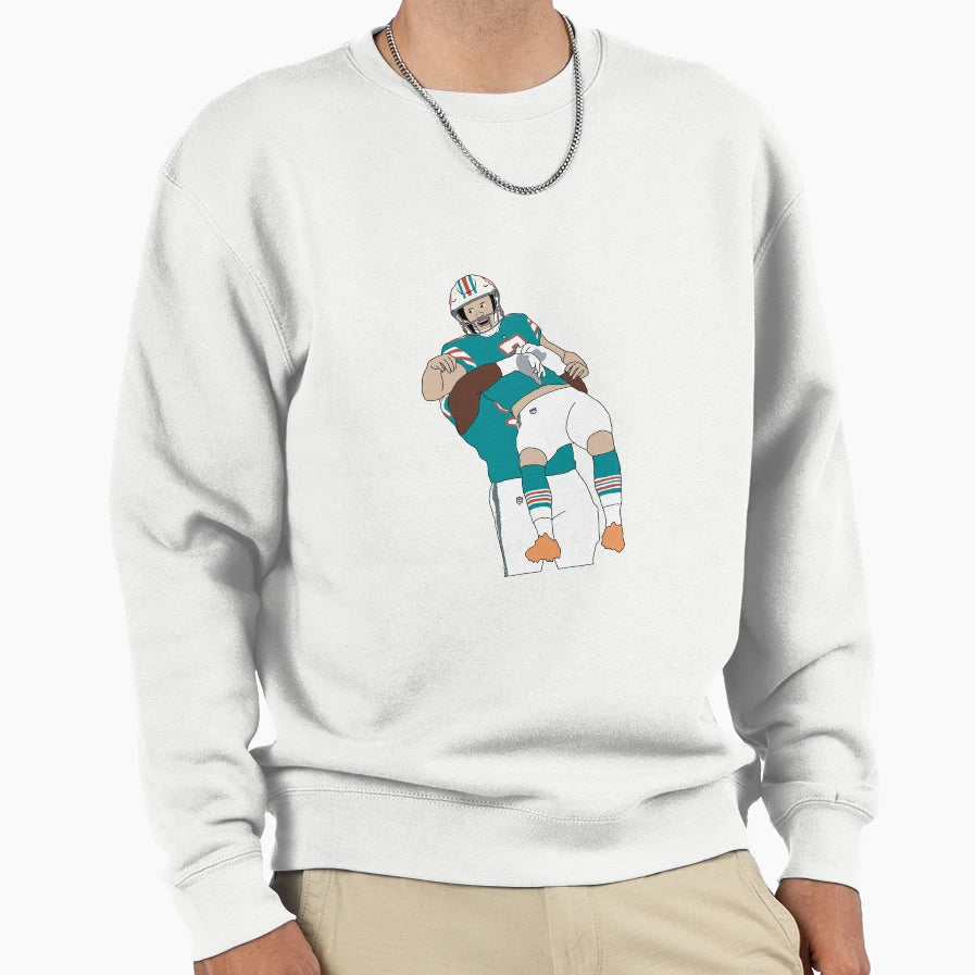 Miami Dolphins Jason Sanders Trick Sweatshirt - Minimalist Print Men Women - T-Shirt, Sweatshirt, Hoodie