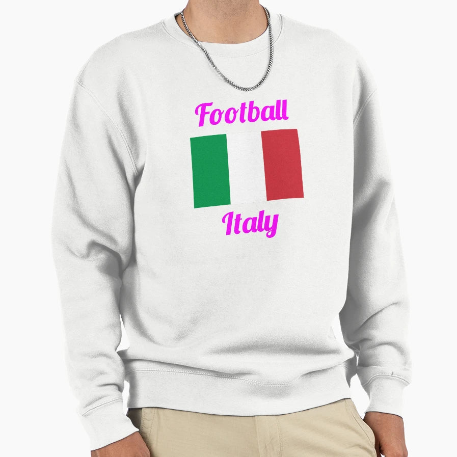 Italy Football Flag Azzurri Soccer Sweatshirt - Trendy Graphic for Adults - T-Shirt, Sweatshirt, Hoodie