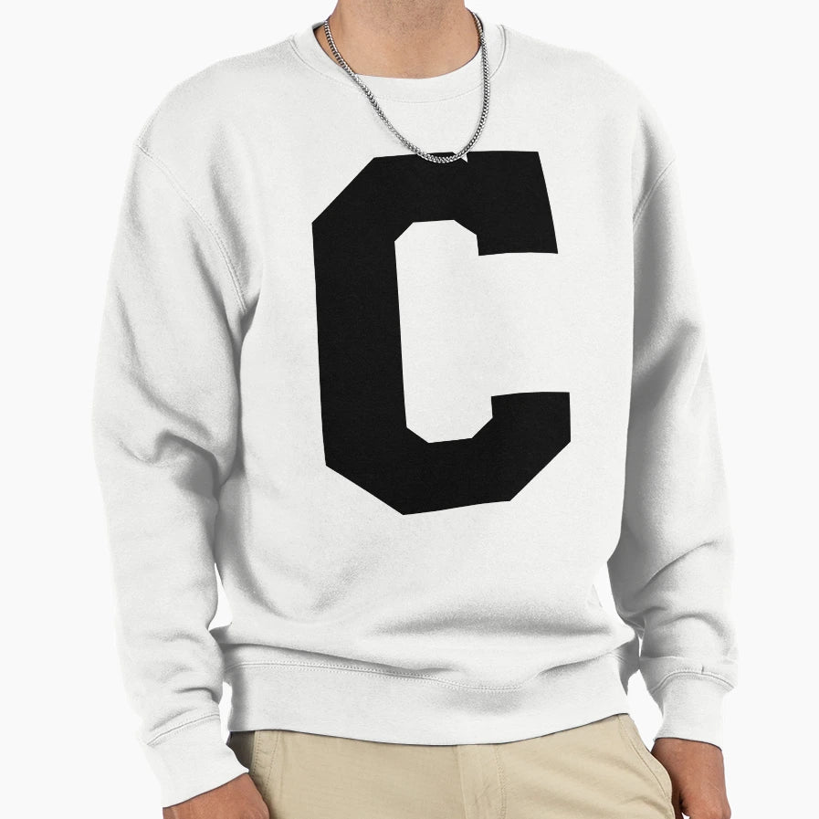 Alphabet Black C Sports Letter C Sweatshirt - Unique Graphic Unisex - T-Shirt, Sweatshirt, Hoodie