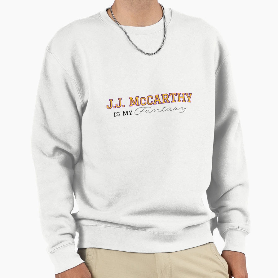 Jj Mccarthy Minnesota Vikings Sweatshirt - Graphic Print for Adults - T-Shirt, Sweatshirt, Hoodie