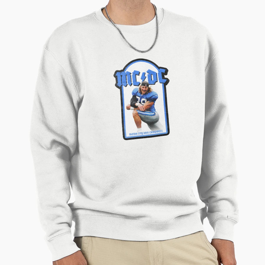 Detroit Lions Mc Dc Dan Campbell Sweatshirt - Fun Novelty Design for Adults - T-Shirt, Sweatshirt, Hoodie