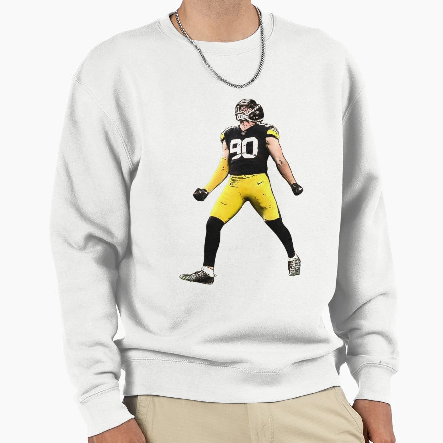 Tj Watt Celebration Sweatshirt - Custom Art Print Unisex - T-Shirt, Sweatshirt, Hoodie