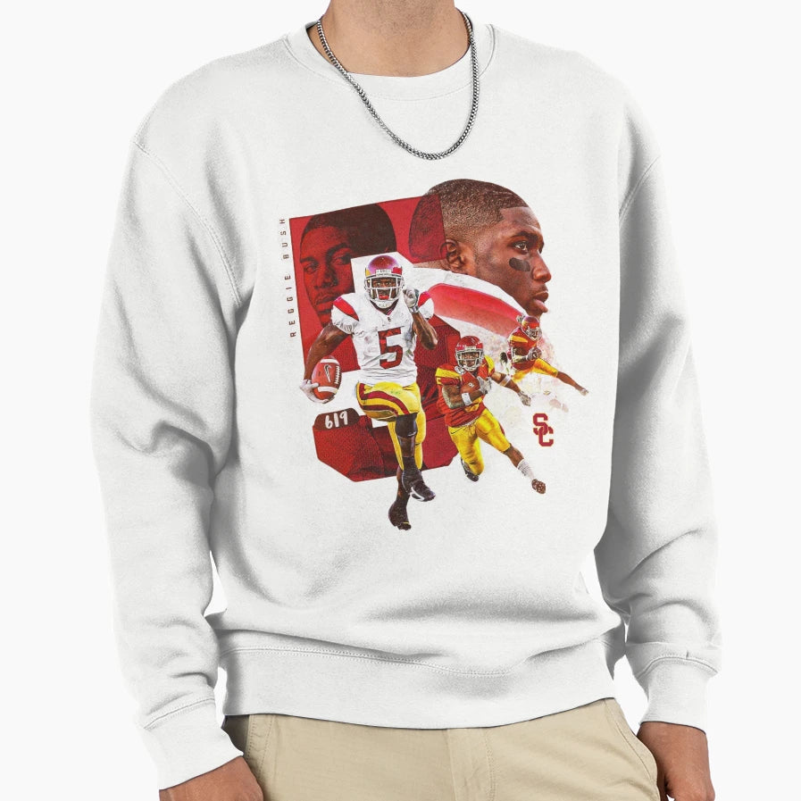 Reggie Bush Sweatshirt - Trendy Graphic for Adults - T-Shirt, Sweatshirt, Hoodie