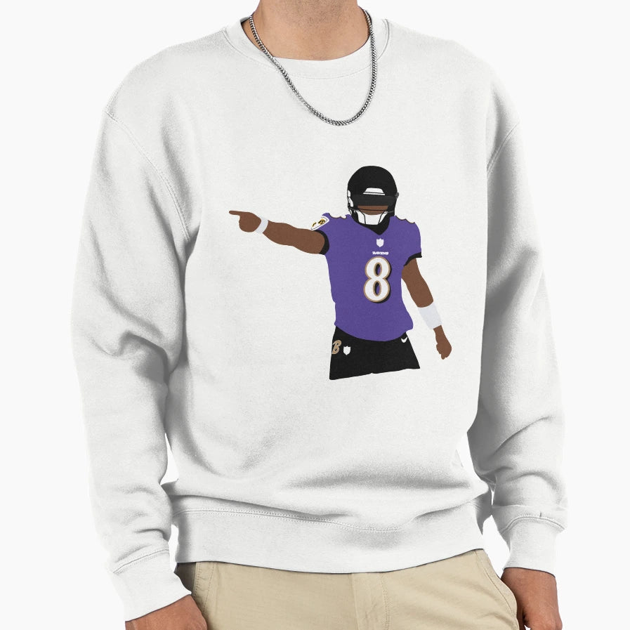 Baltimore Ravens LJ Sweatshirt - Aesthetic Graphic Men Women - T-Shirt, Sweatshirt, Hoodie